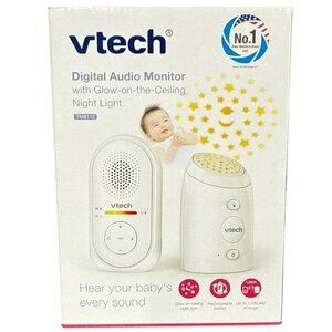 Vtech Digital Audio Monitor With Glow-On-The-Ceiling Night Light Tm8112